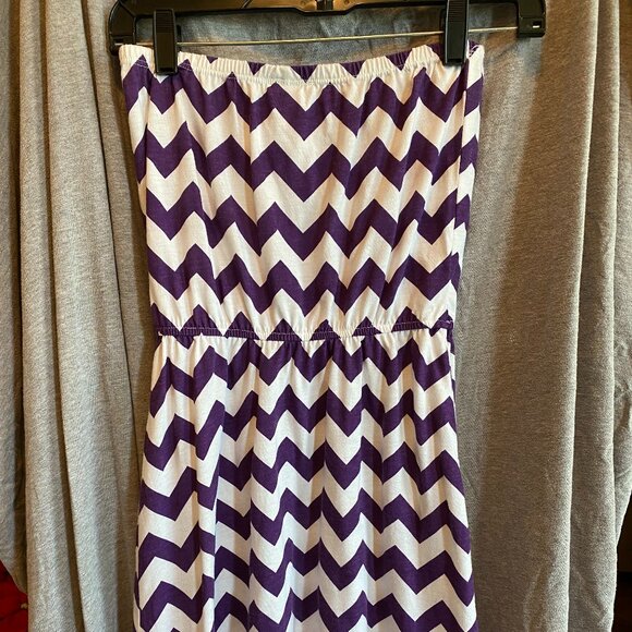LIVY LU Women's Girl's Size MEDIUM Dress LSU Strapless One of a Kind!! - Picture 4 of 8